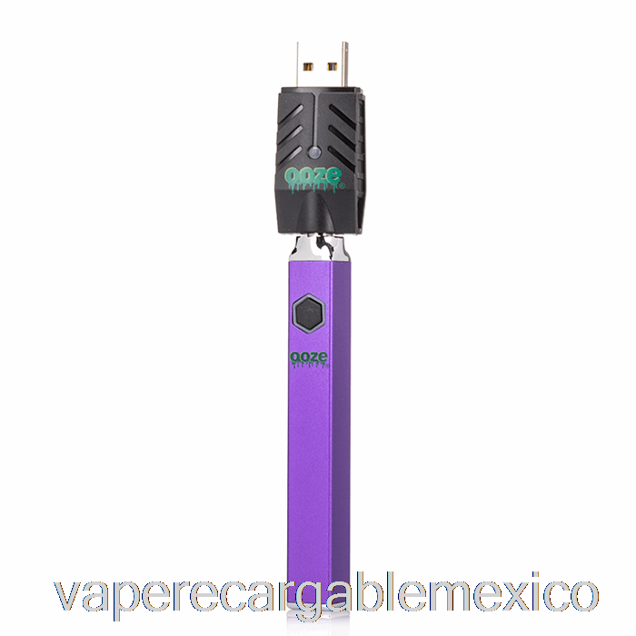 Vape Recargable Ooze Quad Flex Temp 500mah Batería Púrpura